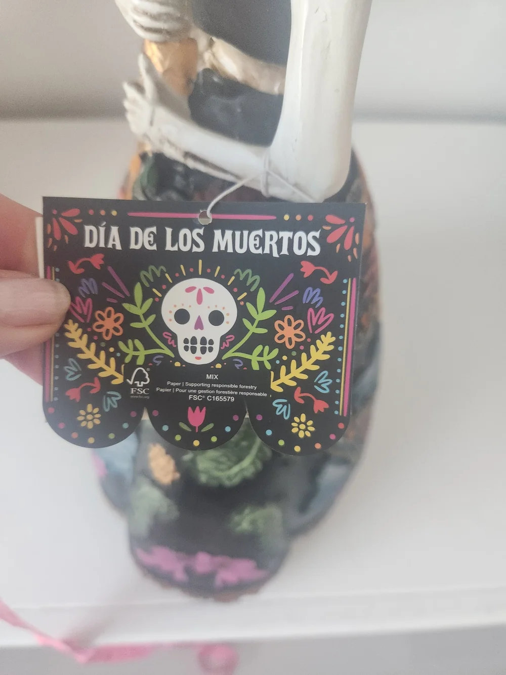 Day of the Dead Black Butterfly Dress Figurine - Decorative Women’s Accessory